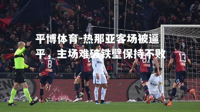 平博体育-热那亚客场被逼平，主场难破铁壁保持不败